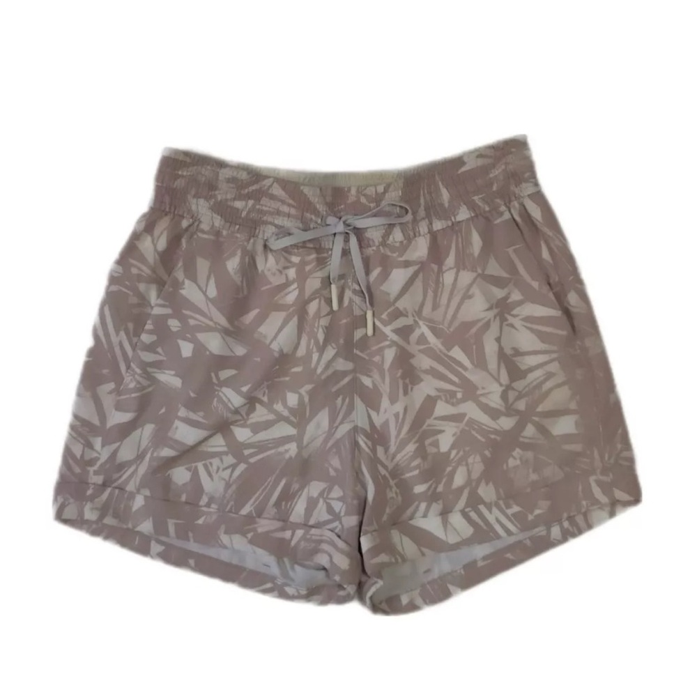 Lululemon Spring Break Away Short 4-way Stretch 3" Shadow Leaf Ivory Muse - tk